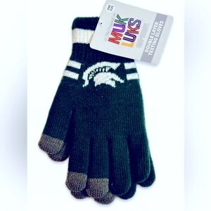 Warm Michigan State game day texting gloves